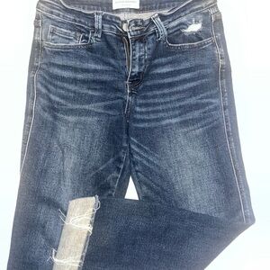 Flying Monkey Dark and Light Blue Denim